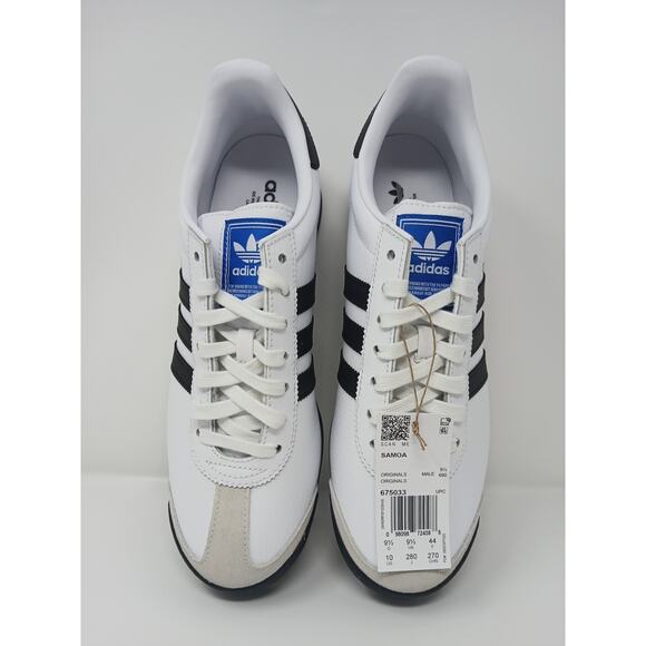 Adidas Samoa Men’s Size US 10 Athletic Sneakers Black/White Shoes 675033 New Y2k main image 16